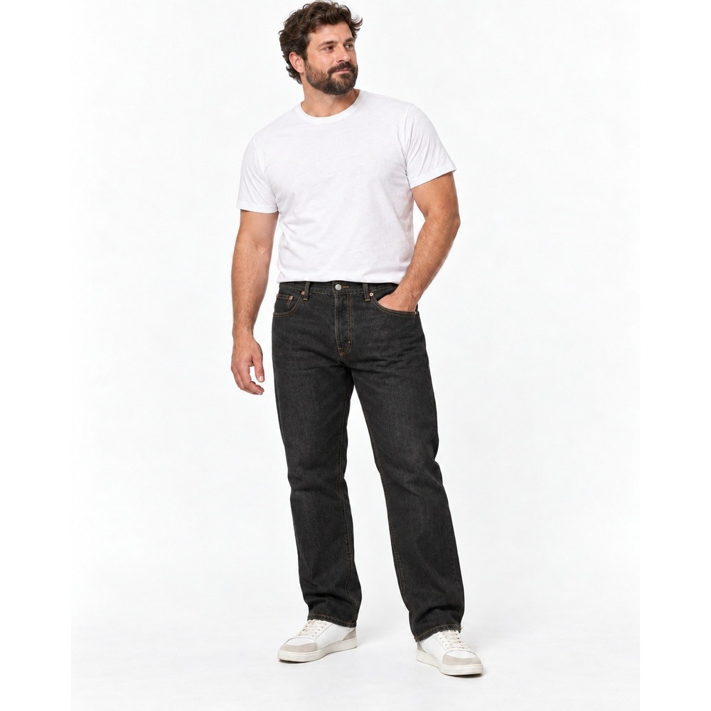 LEVI'S 501XX Men's Jeans 38x38 Faded Black Button Fly Straight Leg